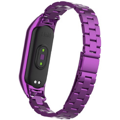 Ремешок Bingo Stainless для Xiaomi Mi Band 3/4 Фиолетовый