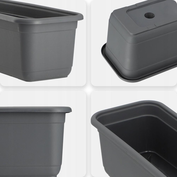 Кашпо Formplastic 5185-014 (матовый антрацит)