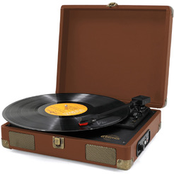 Виниловый проигрыватель Ritmix LP-100 Brown leather