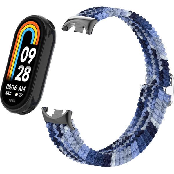 Ремешок Bingo Braided для Xiaomi Mi Band 8 (оттенки синего)