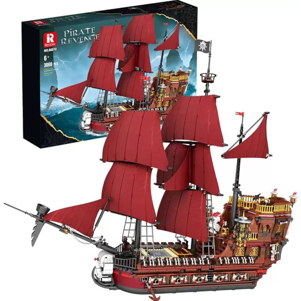 Конструктор Reobrix Пиратский корабль Месть Королевы Анны 66010