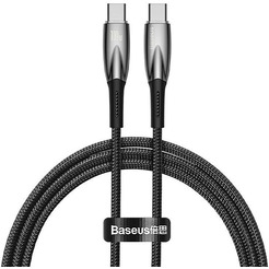 Кабель Baseus Glimmer Series Fast Charging Data Cable USB Type-C - Type-C 100W CADH000801 (2 м, черный)