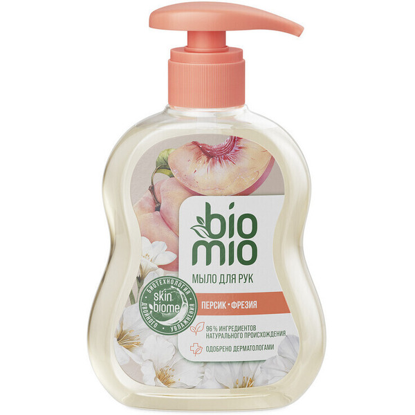 Жидкое мыло BioMio Персик. 300 мл.