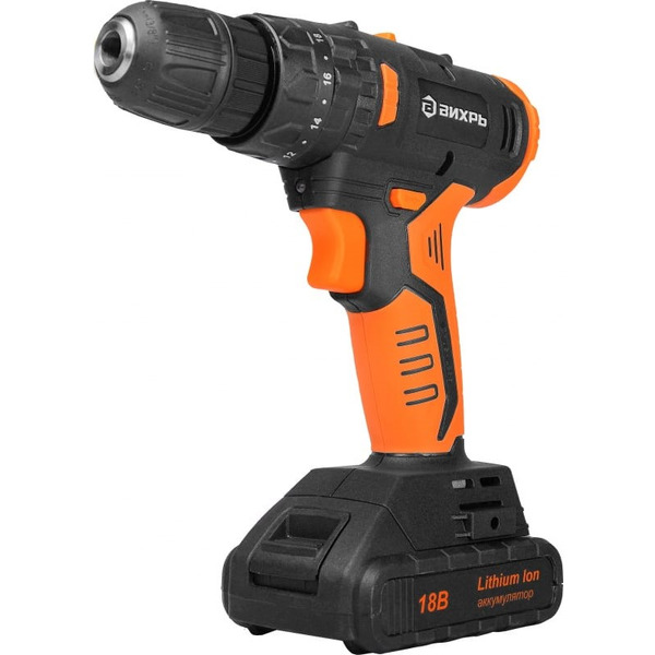 Дрель-шуруповерт Вихрь ДА-18Л-2КУ/Б (72/14/23)