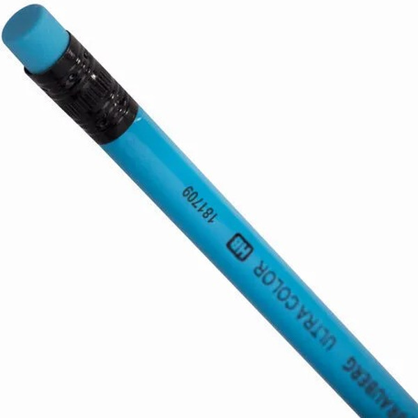 Набор карандашей чернографитных Brauberg ULTRA COLOR HB, с ластиком, пластиковые (181710) 12 шт