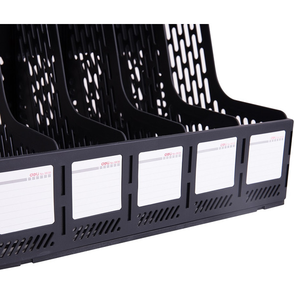 Лоток для бумаг вертикальный DELI 9838BLACK
