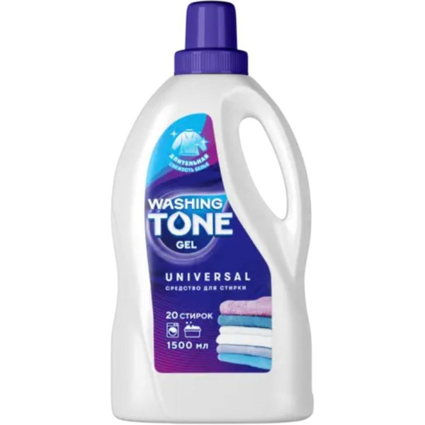 Средство для стирки жидкое WASHING TONE Универсальное 1500 мл  0111010008