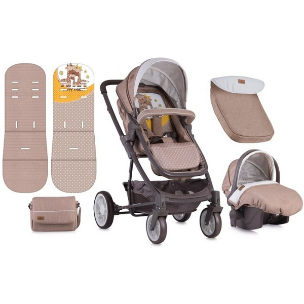 Универсальная коляска Lorelli S-500 Beige Yellow Happy Family (10020931803)
