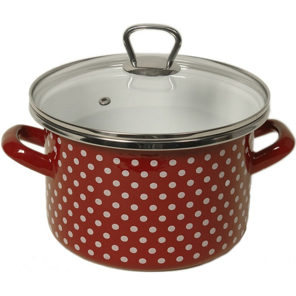 Кастрюля Сантэкс 1-2230111 (горох, бордовый)
