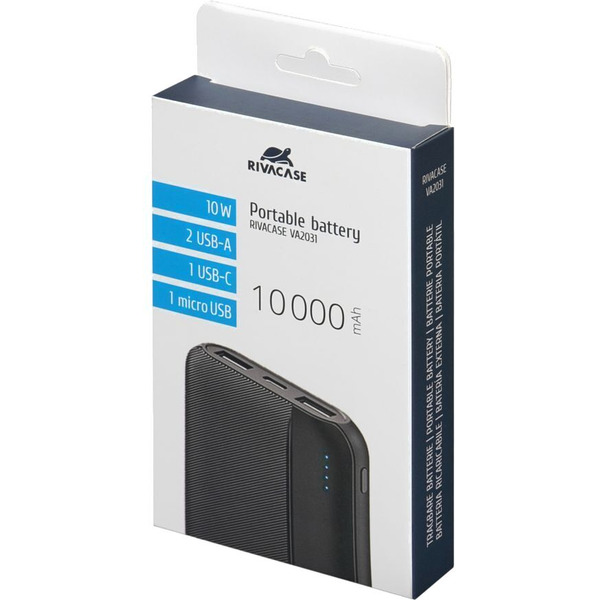 Внешний аккумулятор Rivacase VA2031 10000mAh (черный)
