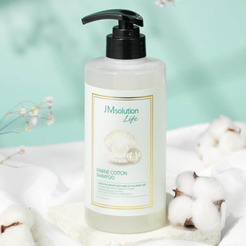 Парфюмированный балансирующий шампунь с морскими водорослями JMSolution Life Marine Cotton Shampoo, 500 мл