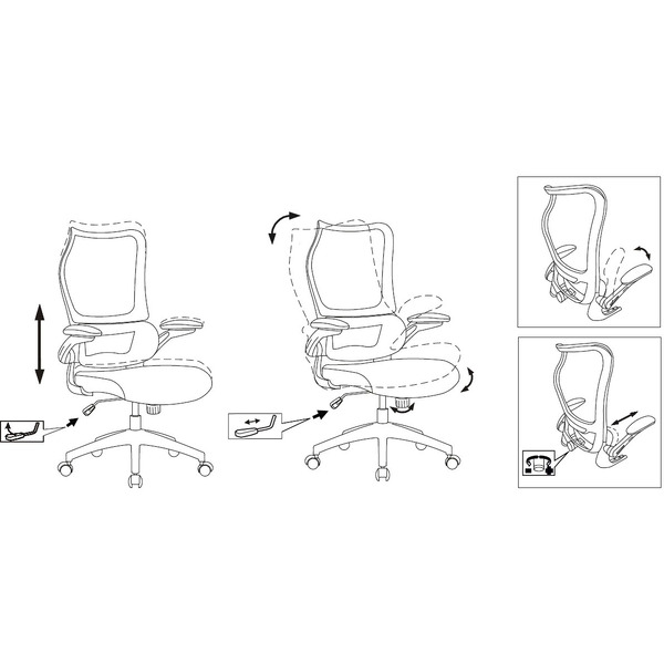 Кресло Бюрократ Sigma 1 (серый)