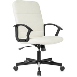 Офисное кресло Бюрократ Triest (молочный Fabric Velvet 20)