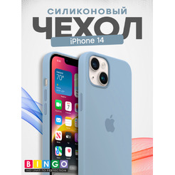 Чехол-накладка Bingo Silicone Case для Apple iPhone 14 (голубой)