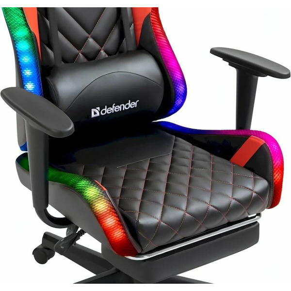 Игровое кресло Defender Lumos (Черный/Красный) 64673