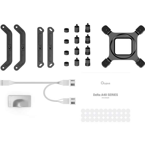 Кулер для процессора Ocypus Delta A40 Elite WH Dual FAN Delta-A40-WH2NNWN00X-GL