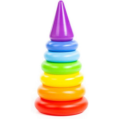 Пирамидка Полесье Колечко-конус (8 элементов) 62376