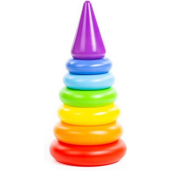 Пирамидка Полесье Колечко-конус (8 элементов) 62376