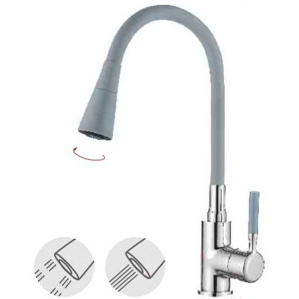 Смеситель Ledeme L4199-9 (хром/серый)