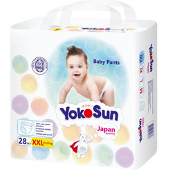 Подгузники-трусики детские YokoSun XXL 15-23 кг (28 шт)
