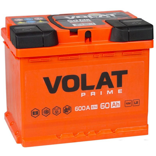 Автомобильный аккумулятор VOLAT Prime 60 Ah 600A R+