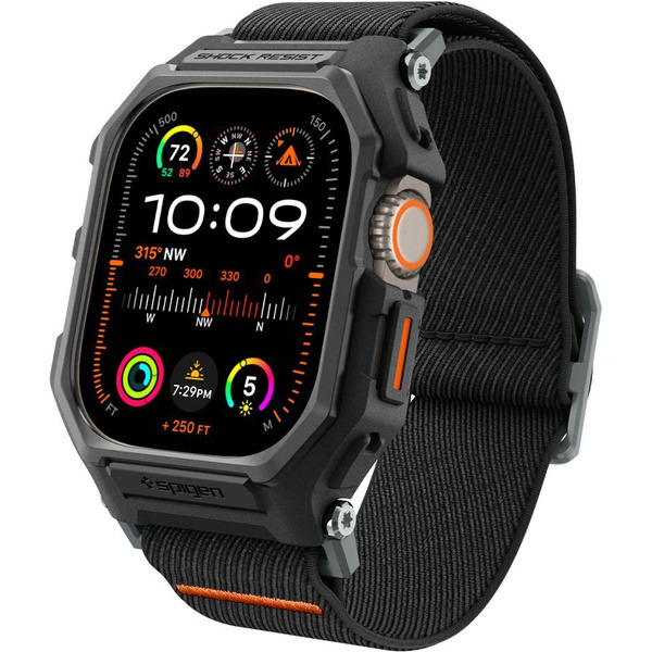 Ремешок с чехлом SPIGEN LITE FIT PRO для APPLE WATCH MATTE BLACK ACS07104