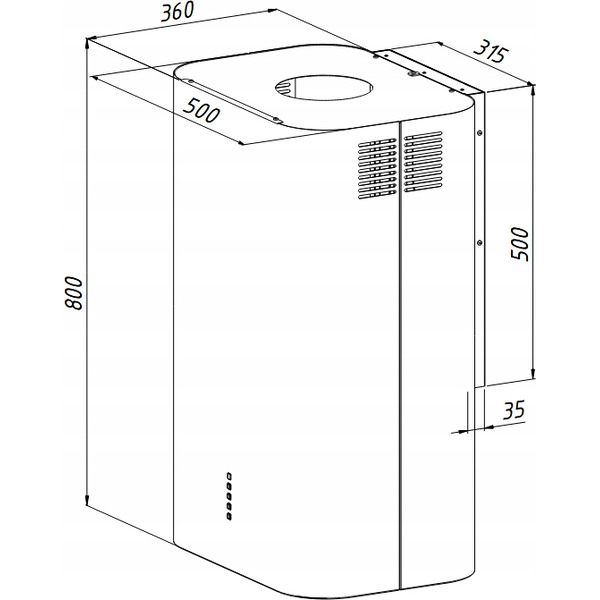 Кухонная вытяжка Akpo Elsene wk-12 (белый)