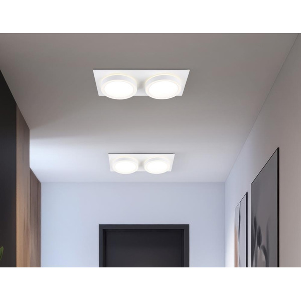 Светильник Ambrella TN52423/2 WH/FR (белый/белый матовый)