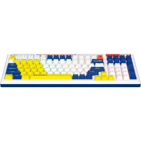 Клавиатура A4Tech Bloody B950 (белый/синий, Light Strike Libra Brown)