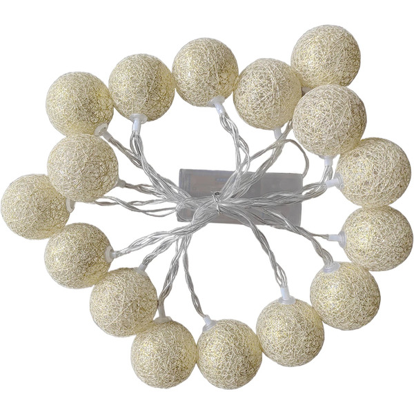 Электрогирлянда-нить ЗОЛОТАЯ СКАЗКА Шарики 592558