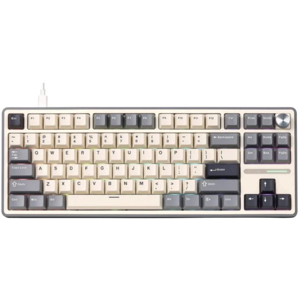 Клавиатура Royal Kludge RK R87 Pro Half Grey (Brown switch)