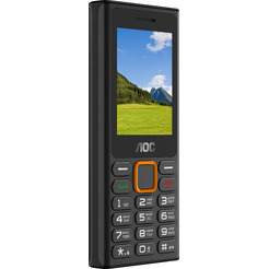 Кнопочный телефон AOC A240 (черный)