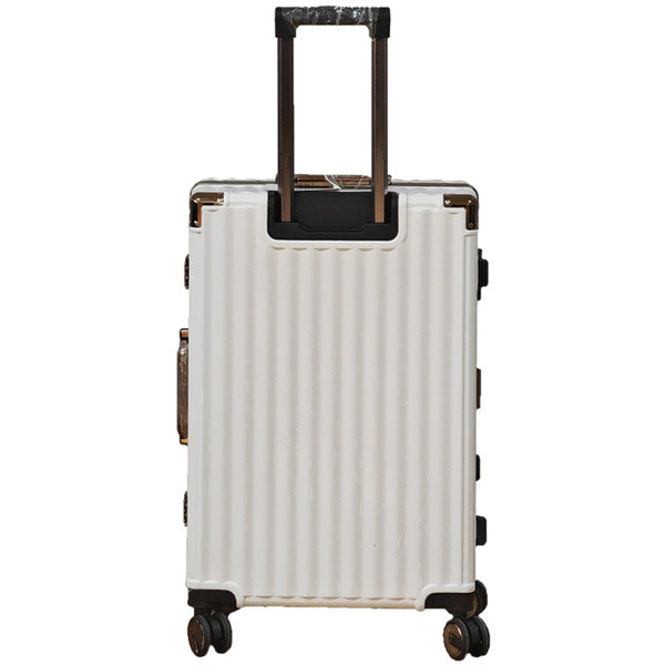 Чемодан DoubleW E087# (S, белый)