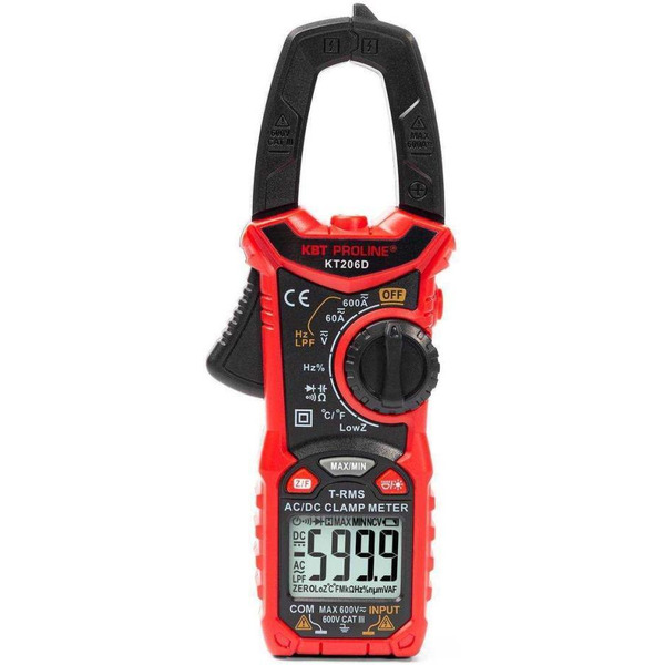 Токовые клещи цифровые КВТ PROLINE KT 206D 80753