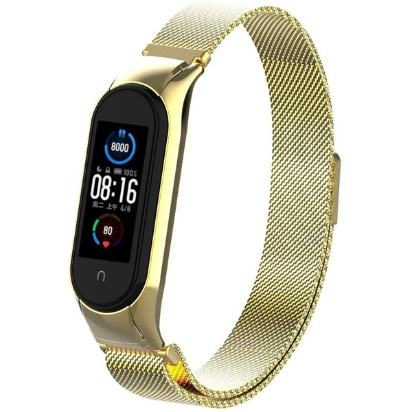 Ремешок Bingo Magnetic для Xiaomi Mi Band 5 Золотистый