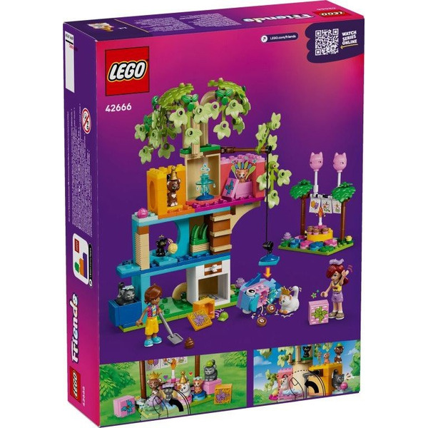 Конструктор Lego Friends Кошачий день рождения и домик на дереве 42666