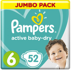 Подгузники Pampers Active Baby-Dry 6 Extra Large (52шт)