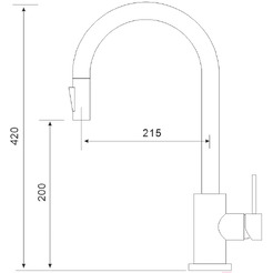 Смеситель Gross Aqua Neosteel 3140609SS