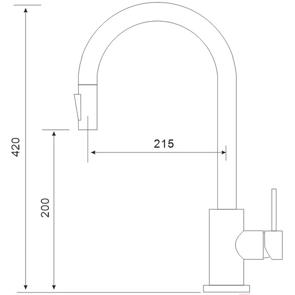 Смеситель Gross Aqua Neosteel 3140609SS