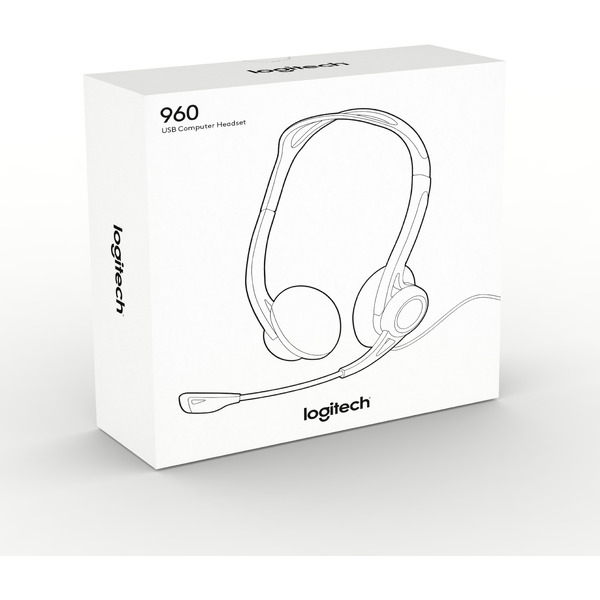 Наушники с микрофоном Logitech Headset PC 960 (981-000100)