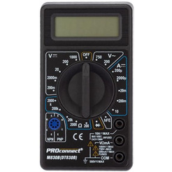 Портативный мультиметр PROconnect M830B (DT830B) 13-3011
