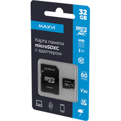 Карта памяти Maxvi microSDXC 32GB (MSD32GBC10V30)