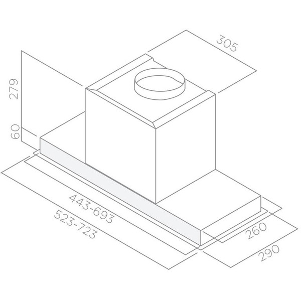 Кухонная вытяжка Elica Hidden HT IXGL/A/90
