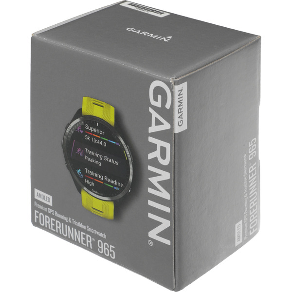 Умные часы Garmin Forerunner 965 (черный/желтый)
