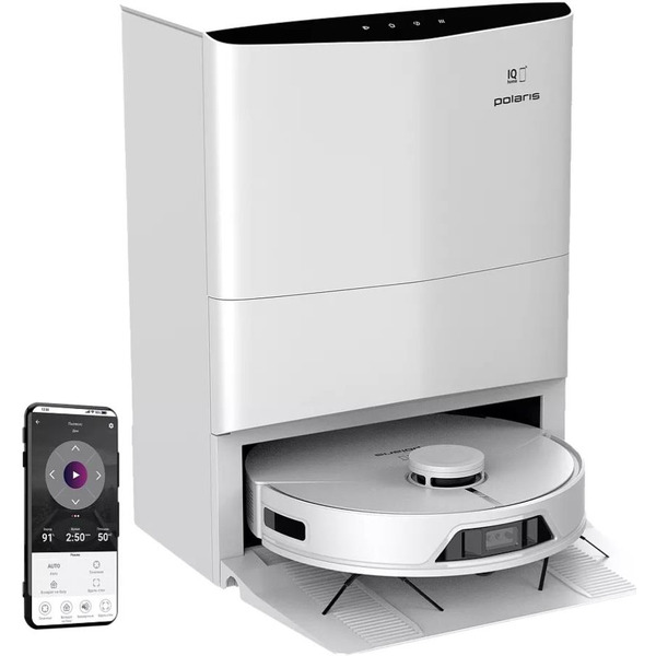 Робот-пылесос Polaris PVCRAC 7750 WIFI IQ Home (белый)