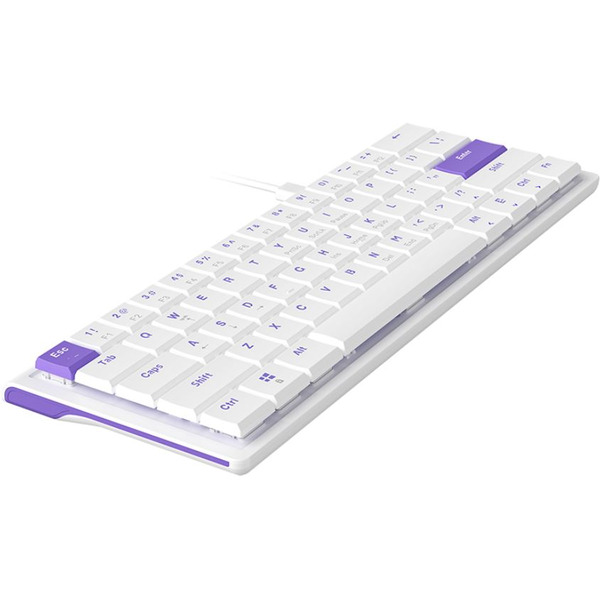 Клавиатура AJAZZ NKL61 Low Profile Switch (белый/фиолетовый)