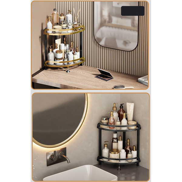 Органайзер для косметики угловой Happy Home HH-035 (черный)