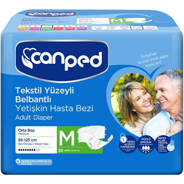 Подгузники для взрослых Canped 30шт размер M (85-125 см)