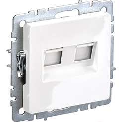 Розетка компьютерная IEK Brite BR-K20-2-K01
