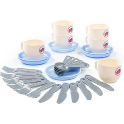 Набор игрушечной посуды Полесье Минутка 80271 (на 6 персон, в сеточке)